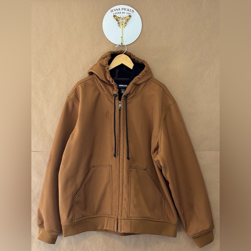 Kirkland (Costco) (XXL) Men’s Tan Hooded Coat